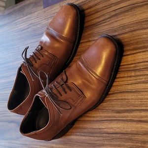 Johnston & Murphy | Men's Cap Toe Oxford 20-1276 Tan | Size 10.5M